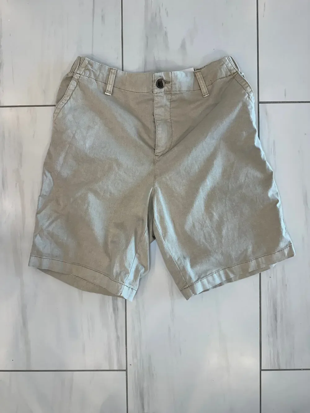 Old Navy OG Chino Shorts Kids Medium Khaki Elastic Waist NWT Casual Stretch